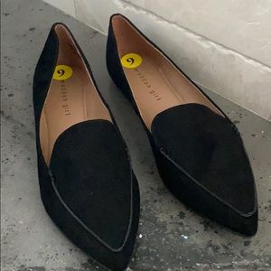 Madden girl black suede flats Never worn
